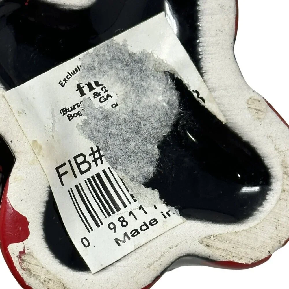 Black Giraffe Red Hearts Ceramic Toothbrush Holder Bud Vase